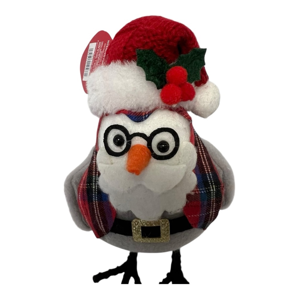 2024 Walgreens Happy Holidays Bird Festive Owl with Christmas Santa Hat